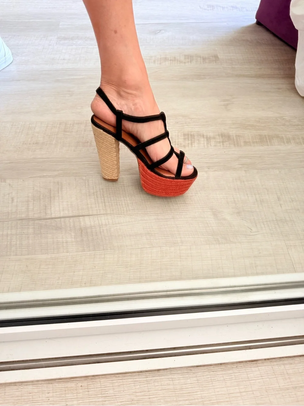 New JCambells collabs  Suede ropes SEXY Strappy Platforms  Espadrille 7